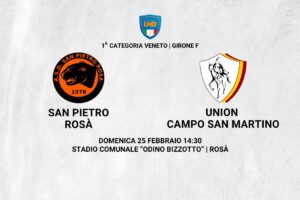 Prima Squadra: 2 a 2 contro il San Pietro Rosà