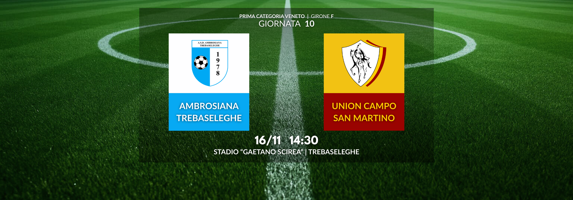 Al momento stai visualizzando Prima Squadra: Vittoria a Trebaseleghe, finisce 0 a 2 per i giallorossi