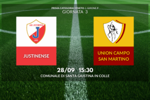 Prima Squadra: Vittoria in trasferta, finale 1 – 3 con la Justinense