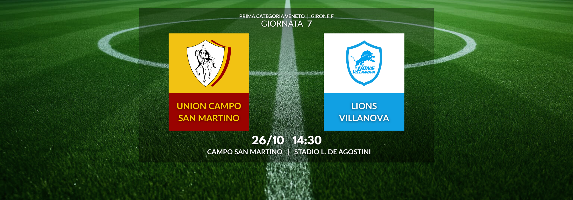 Al momento stai visualizzando Prima Squadra: Vittoria per 2 a 1 sul Lions Villanova
